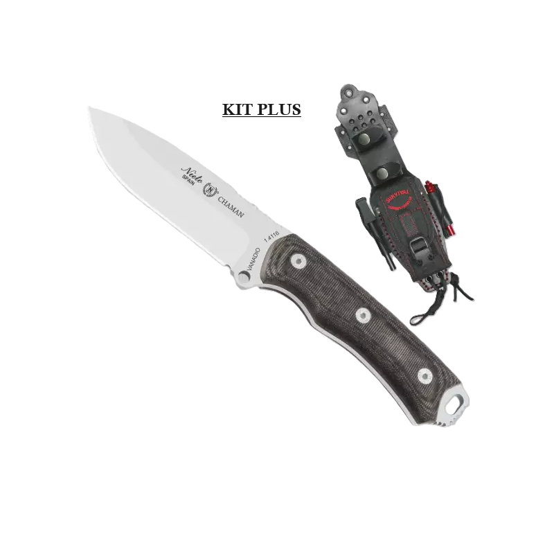 Cuchillo Nieto Chamán Böhler Kit Plus(MIKARTA NEGRA)