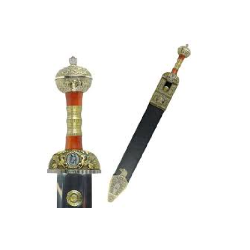 ROMAN SWORD OF JULIUS CAESAR BONZE FINISH