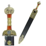 ROMAN SWORD OF JULIUS CESAR BONZE FINISH