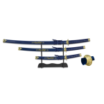 SET DE KATANAS AZULES TOLEDO IMPERIAL 31515