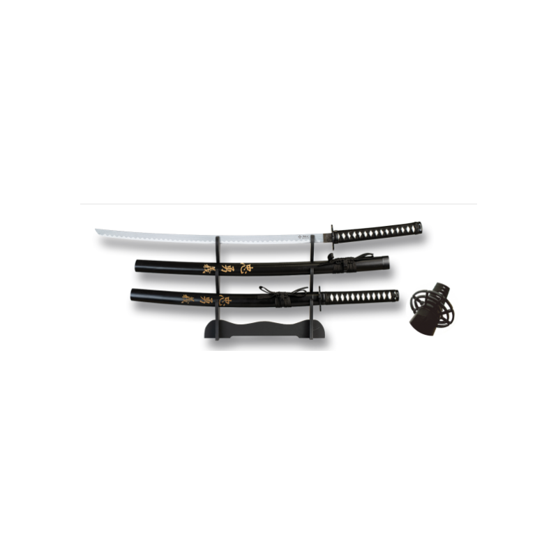 SET OF 2 SAMURAIS OF CARBON STEEL