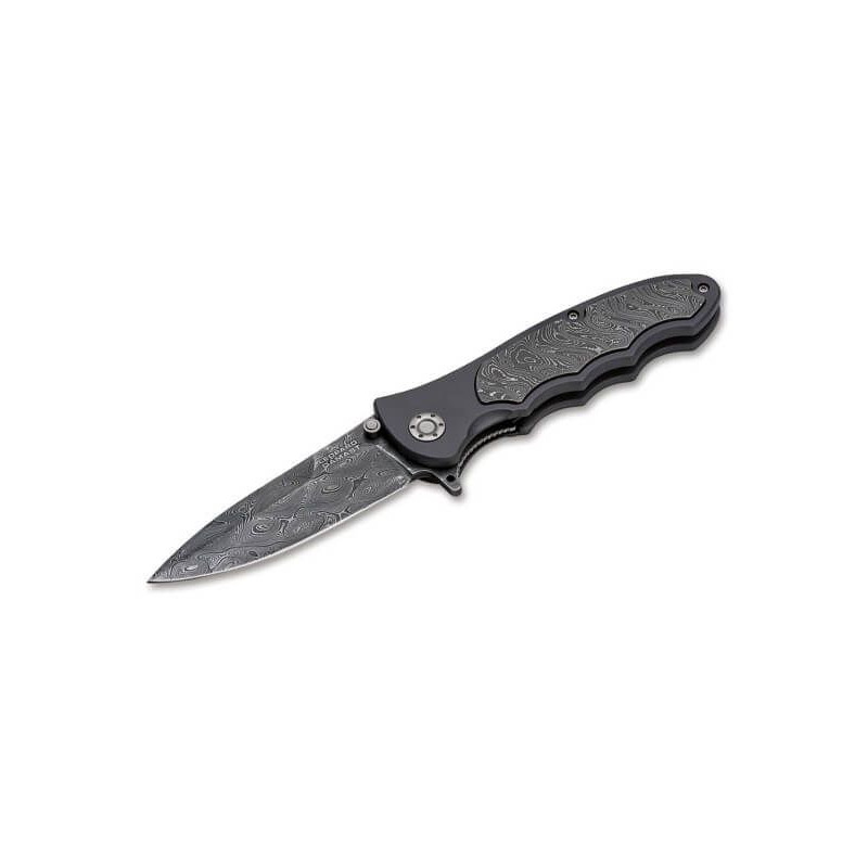 Solingen Böker Couteau de poche Leopard Damascus Collection III