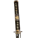 WAKIZASHI JAPONÉS DECORATIVO CON VAINA NEGRA