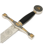 NATÜRLICHES GOLD-SILBER-EXCALIBUR-SCHWERT