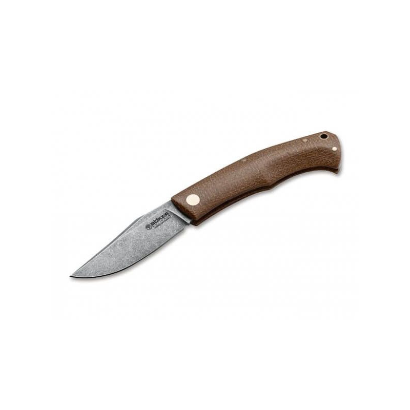 Navaja Böker PLUS Boxer EDC Micarta natural 111029