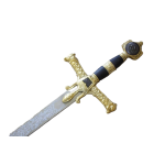 ESPADA CRUZADOS NEGRO ORO