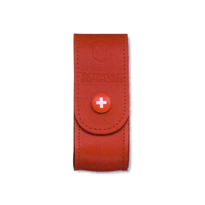 FUNDA VICTORINOX CUERO ROJA