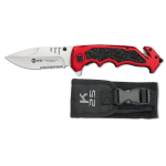 Rot-Schwarzes K25 Taktische Messerklinge: 9,6 cm