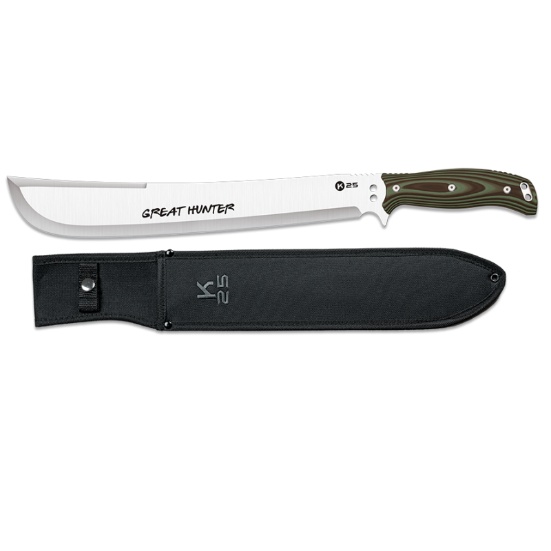 Machette K25 « Great Hunter » G.10 green-ne