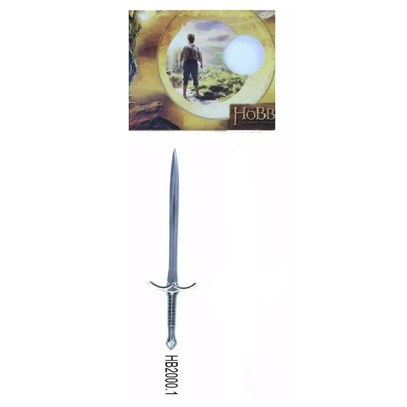 MINI GLAMDRING ÉPÉE FINITION ARGENTÉE DU FILM LE HOBBIT