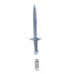 ESPADA MINI STING ACABADO EN PLATA DE LA PELICULA EL HOBBIT