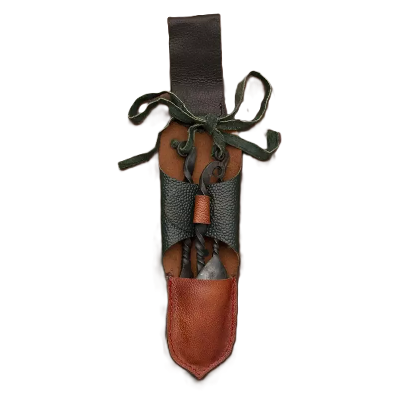 Utensils for celebrations with leather case - Ref 800438