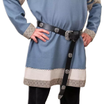 Cintura Medievale Nobile - Pelle Nera - Ref. 201644