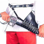 Rapier Rechtshänder-Halter - Schwarzes Leder - Ref. 200456