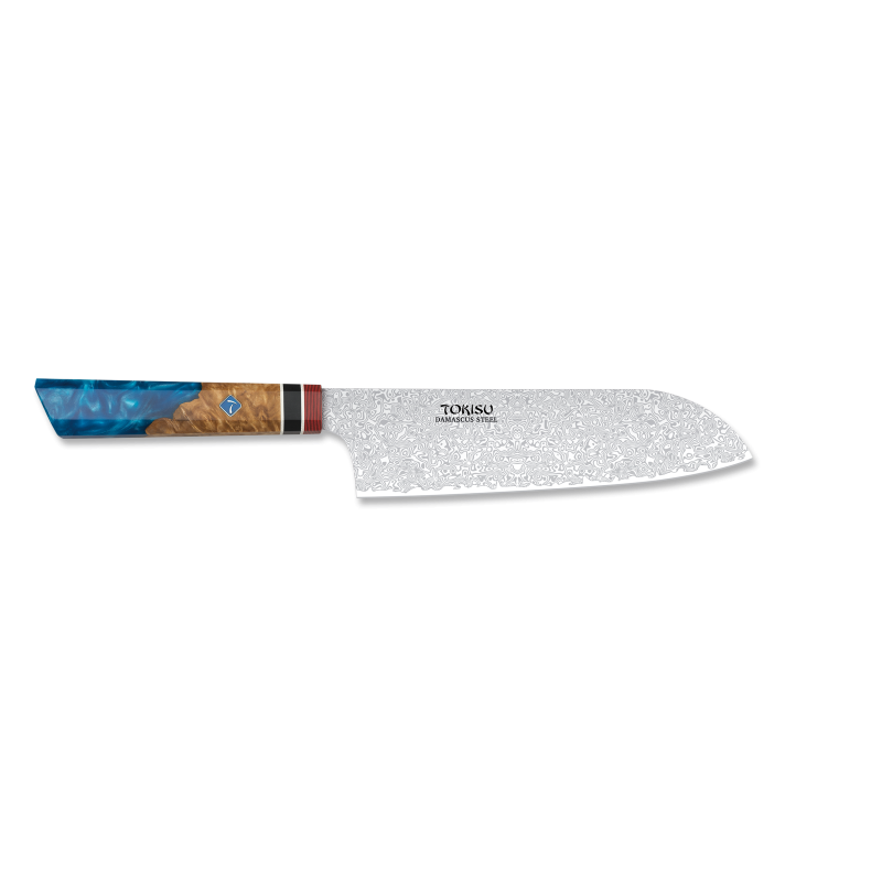 SANTOKU TOKISU couteau damassé 19cm