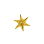 Estrela de metal de 6 pontas