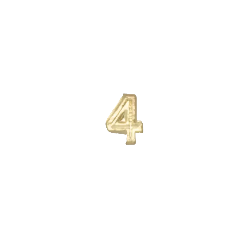 Numeral Daily Pin 4 OURO