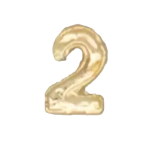 Numeral pasador diario 2 ORO