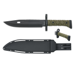 Couteau tactique ALBAINOX vert-noir
