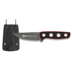 K25 Faca de pescoço G10 vermelho-preto