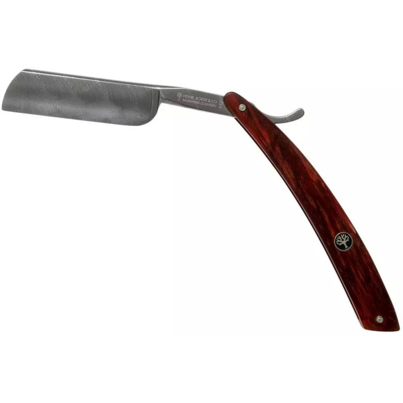 Böker Manufaktur Damascus Curly Birch 140610DAM straight razor