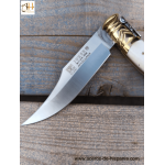 Navajas Sevillanas en asta de ciervo-Aceros de Hispania