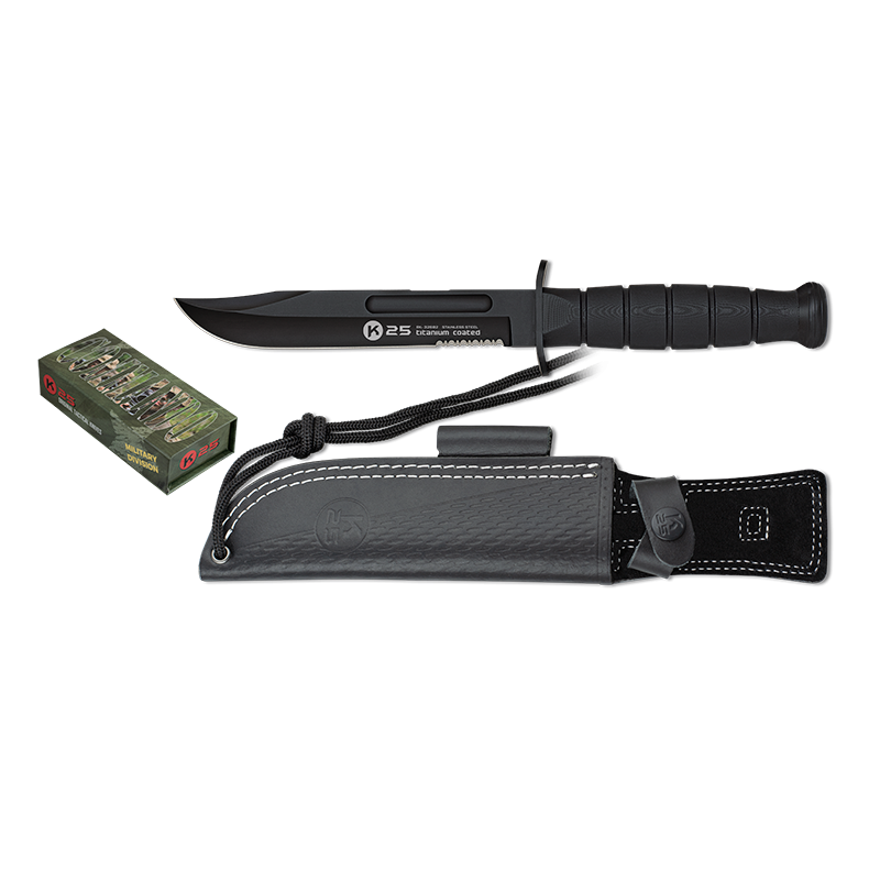 Combined Edge K25 Black Tactical Knife