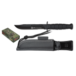 Coltello tattico K25 bordo combinato nero