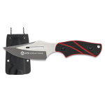 K25 G10 faca de suspensão vermelho-preto 13,5 cm