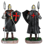 Figure Knight Templar with Lance 18cm Black