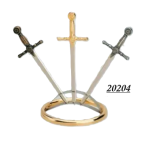 EXPOSITOR MINI ESPADAS 3 UNI NIQUEL