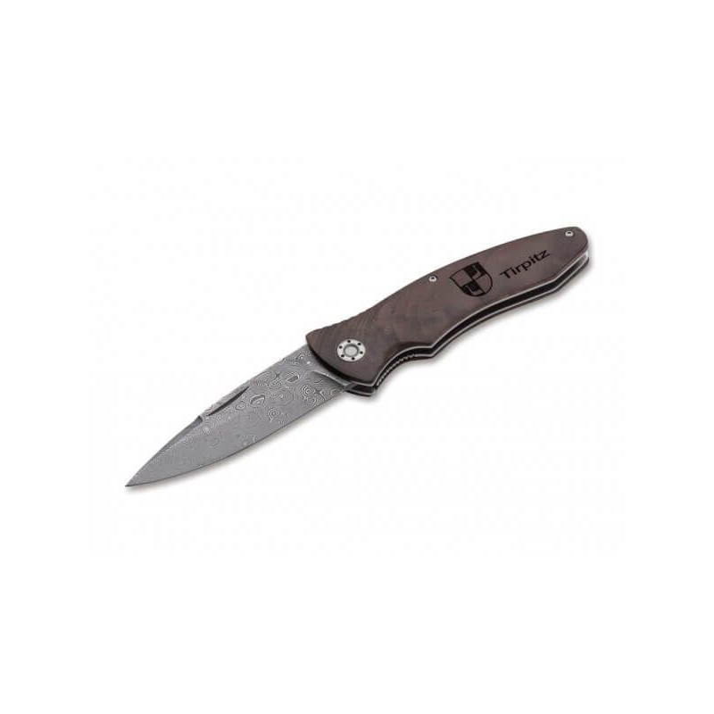 Navaja Böker Solingen Tirpitz Damasco 42 Madera