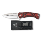 Couteau CNC K25 G-10 Rouge-Noir Lame : 9,8 cm