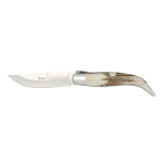 Couteau classique Bois de cerf Lame : 9,5 cm