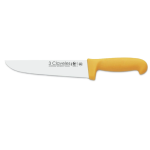 COLTELLO DA MACELLAIO GIALLO TRES CLAVELES