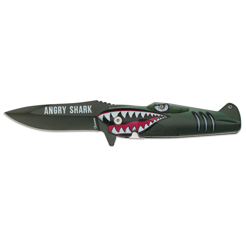 Angry Shark Flugzeug Messer