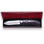 Joker Pachon Buffalo horn and mother-of-pearl mosaic knife