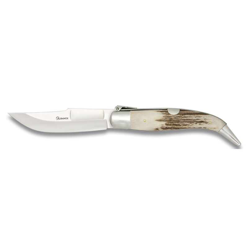 Teja Deer Antler Pocket Knife Blade: 8.2 cm