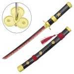 MINI KATANA ORNAMENTAL COM SUPORTE DE MESA (ZS661B-MINI)