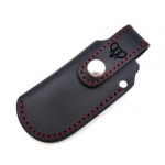 ETUI À COUTEAUX EN CUIR NOIR CUDEMAN
