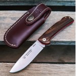 Mini couteau Pandora Cudeman noyer avec étui 389-GF