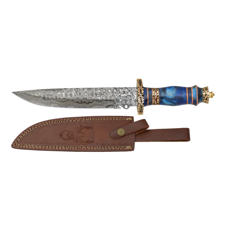 Cuchillo Damasco Fantasy Blue