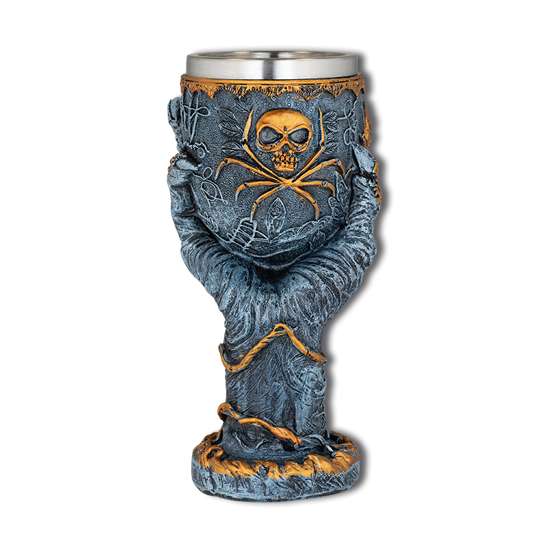 Resin cup skull spider