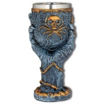 Copa calavera con mano