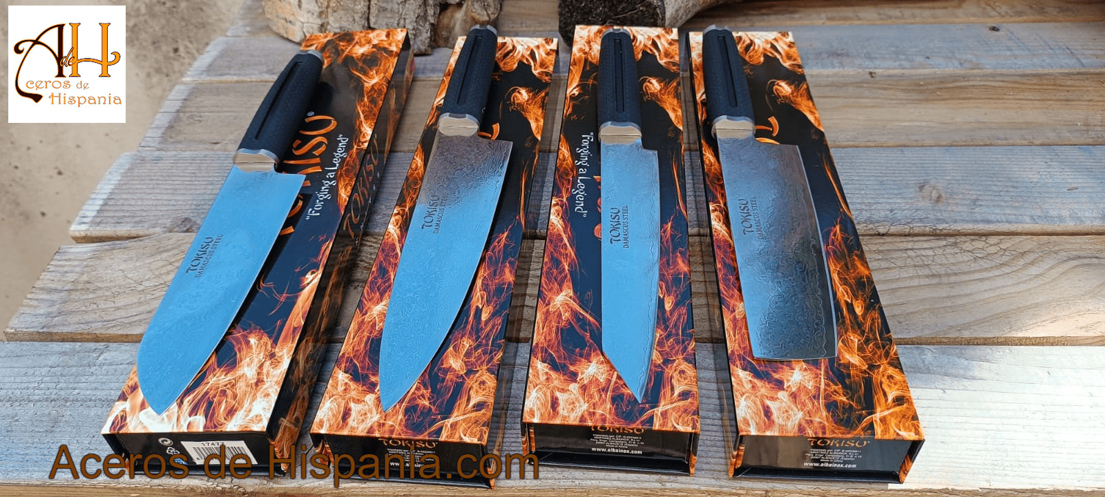 Damascus Kitchen Knives Pack