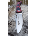 Faca CNC K25 G-10 Lâmina Vermelho-Preto: 9,8 cm