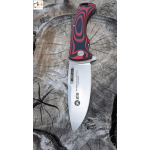 Couteau CNC K25 G-10 Rouge-Noir Lame : 9,8 cm