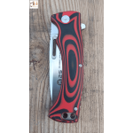 Coltello K25 CNC G-10 Rosso-Nero Lama: 9,8 cm