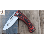 Coltello K25 CNC G-10 Rosso-Nero Lama: 9,8 cm