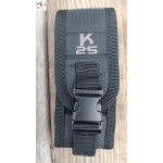 Faca CNC K25 G-10 Lâmina Vermelho-Preto: 9,8 cm